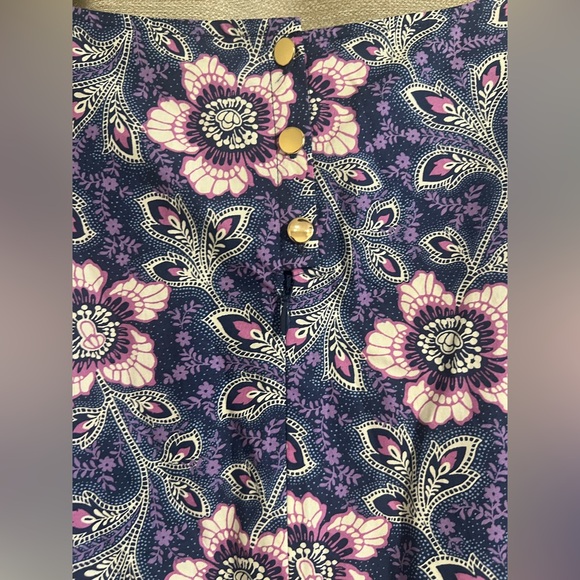 Talbots Lexington Floral Poplin Flare Cotton Summer Dress - Picture 7 of 13